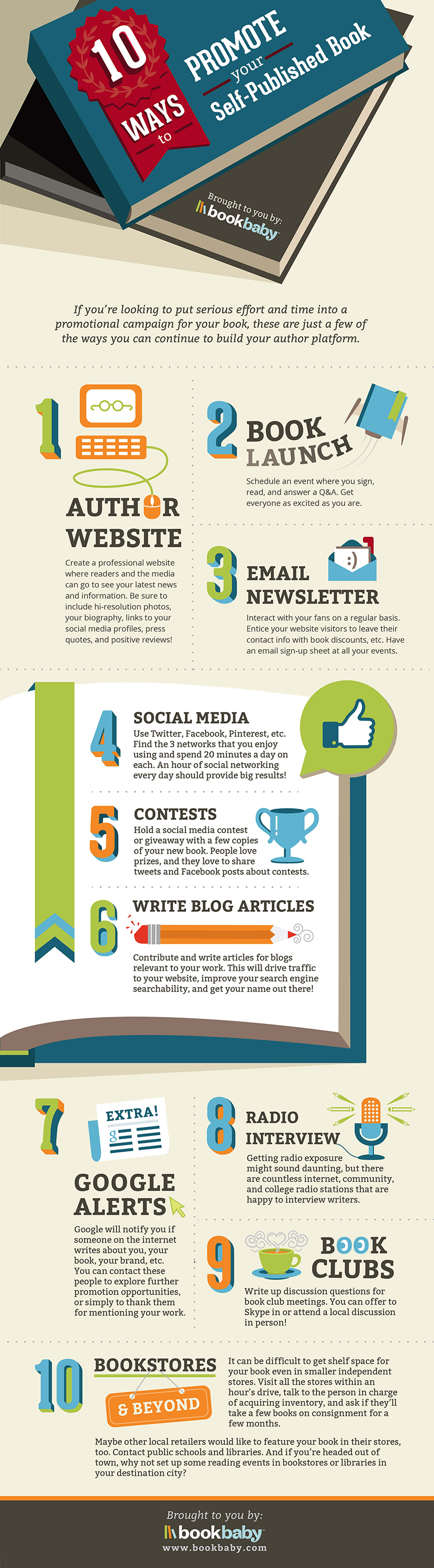 How to Promote Your Book Infographic